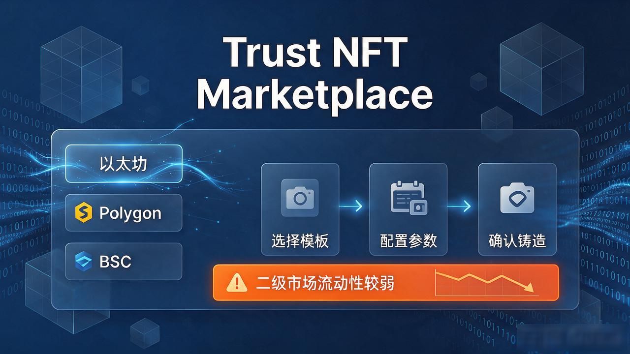 Trust钱包的多种去中心化功能比较_Trust钱包NFT市场跨链功能优缺点_Trust钱包DApp浏览器使用体验