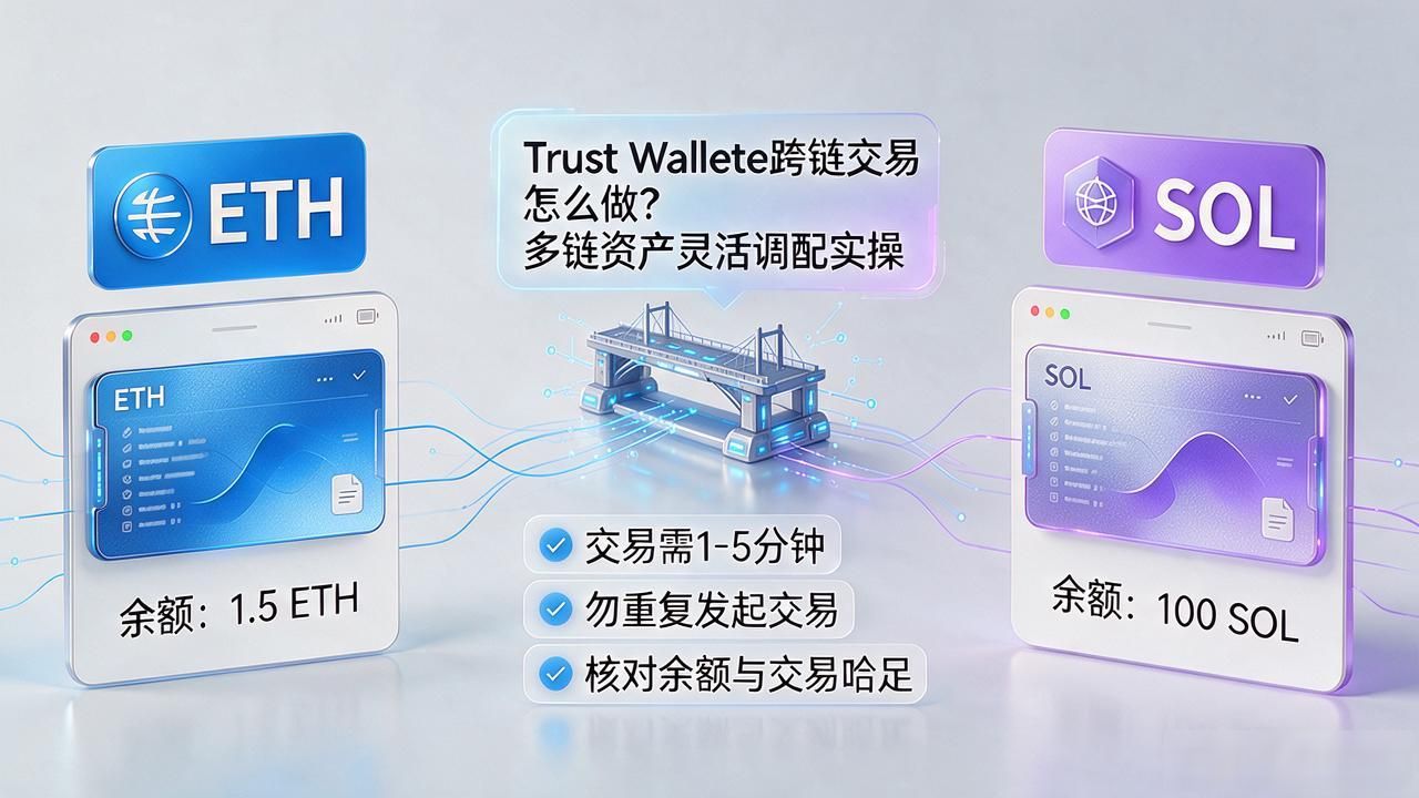 Trust Wallet跨链操作教程_如何在Trust Wallet中跨链交易，让你的资产灵活配置！_多链资产调配指南