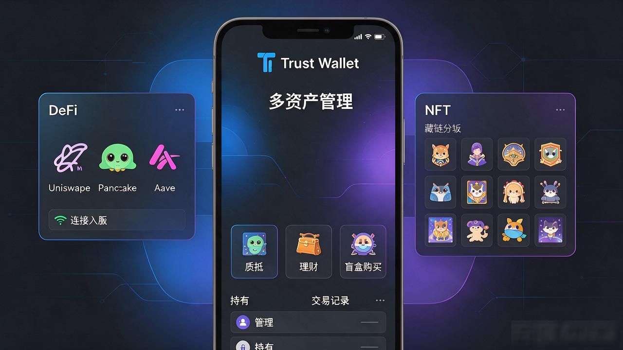 Trust Wallet最新版本多资产管理体验_Trust Wallet内置DeFi和NFT功能_通过Trust Wallet钱包的最新版本,如何轻松管理你的多种数字资产?