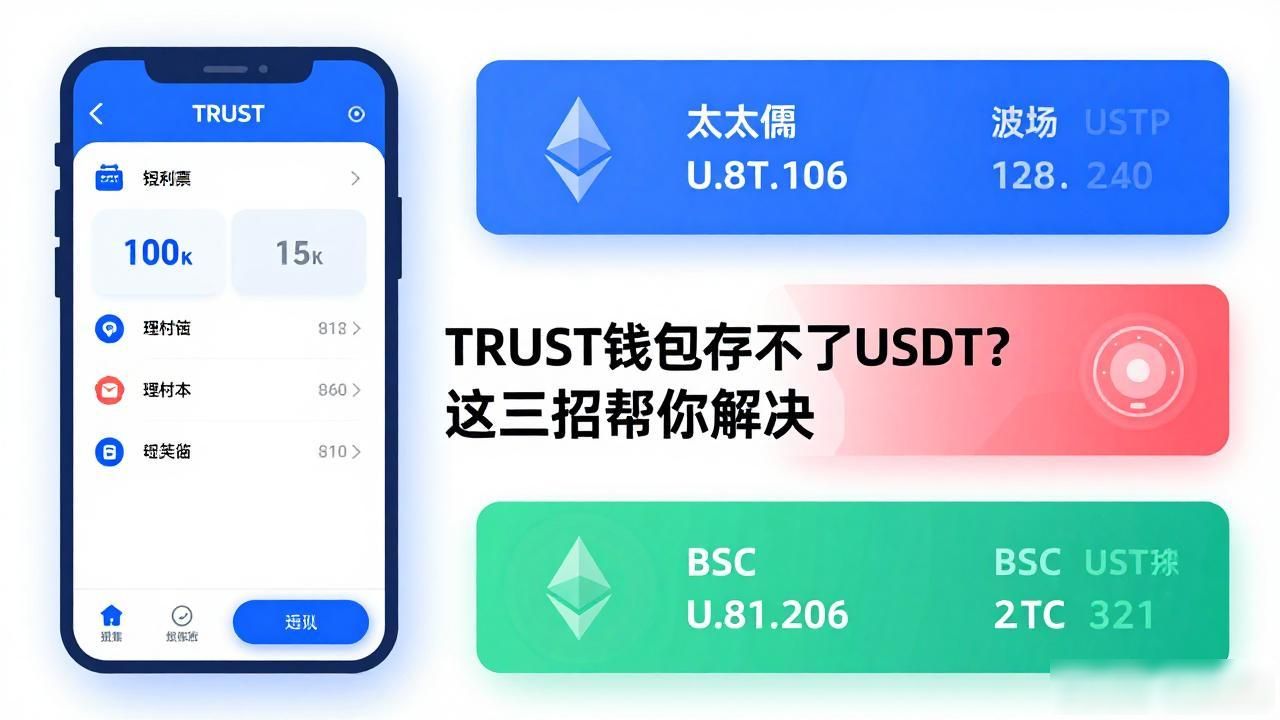 TRUST钱包存不了USDT？这三招帮你解决