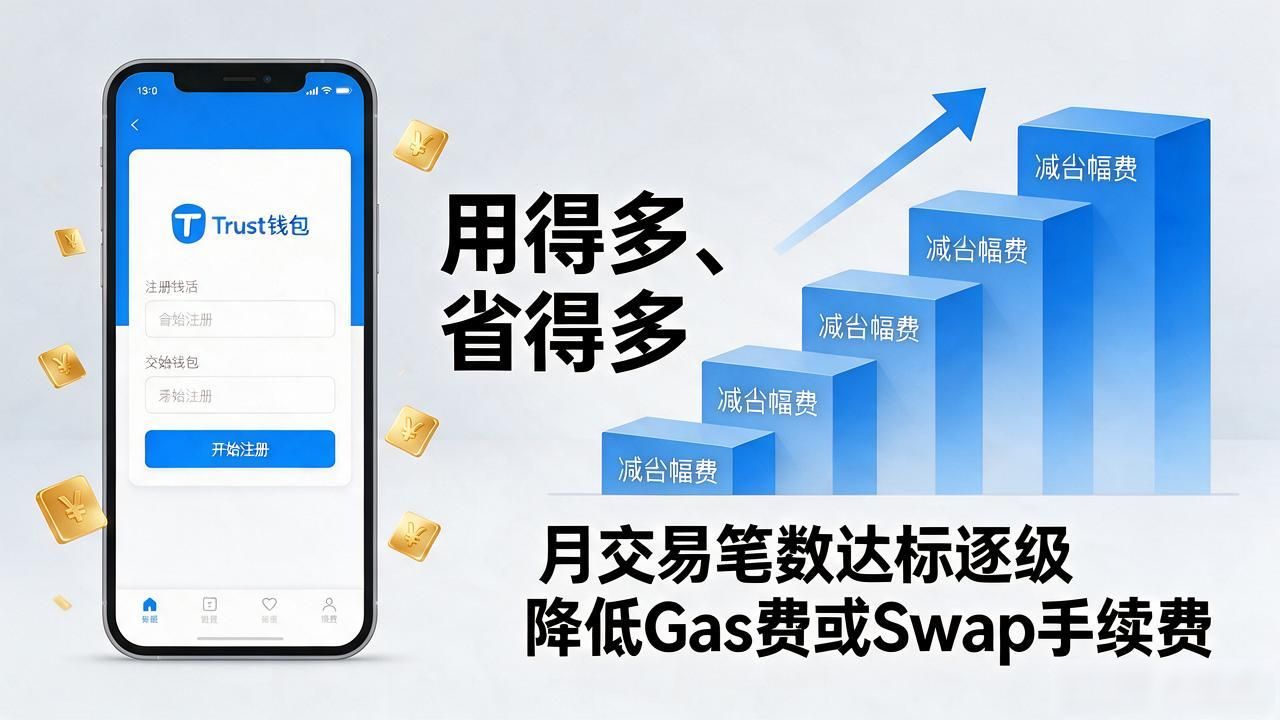 Trust钱包如何对注册用户进行有效激励？_Trust钱包新链上线空投_Trust钱包交易手续费阶梯减免
