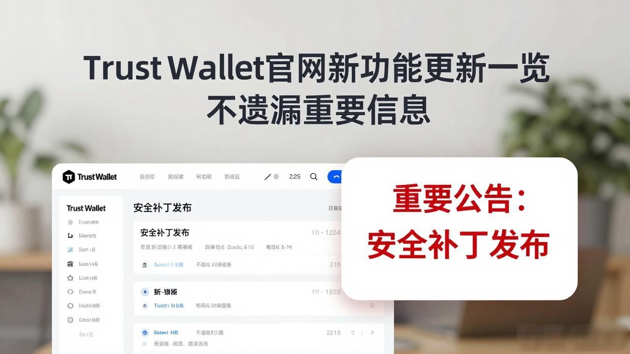 Trust Wallet官网新功能更新一览 不遗漏重要信息