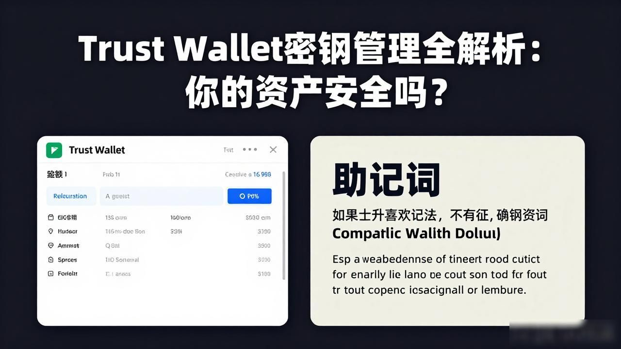 Trust Wallet 的资产密钥管理系统_Trust Wallet non-custodial key management system_Trust Wallet BIP39 mnemonic phrase security