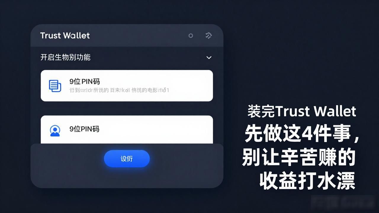 装完Trust Wallet先做这4件事，别让辛苦赚的收益打水漂