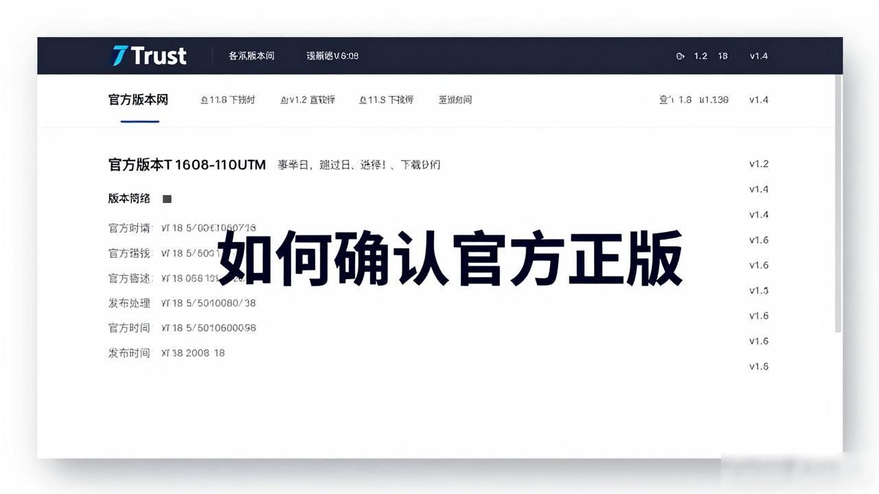 识别官方版本_数字签名证书验证_避免下载错版:确认从Trust官网获取的版本为最新官方版的技巧!