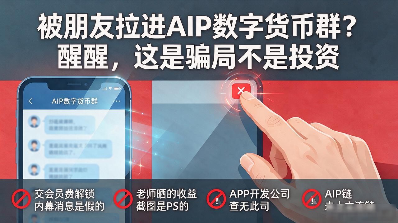 被朋友拉进AIP数字货币群？醒醒，这是骗局不是投资
