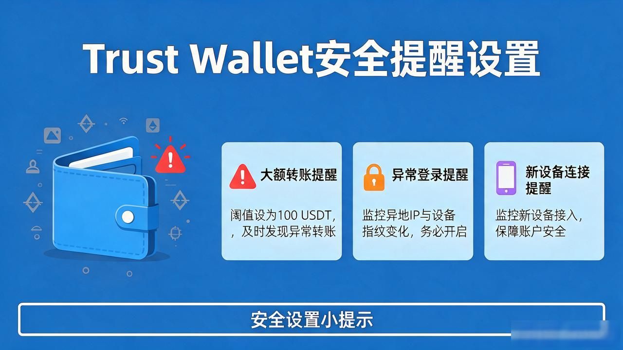 Trust Wallet安全警报配置方法_Trust Wallet大额转账提醒设置_如何在 Trust Wallet App 中设置安全警报?