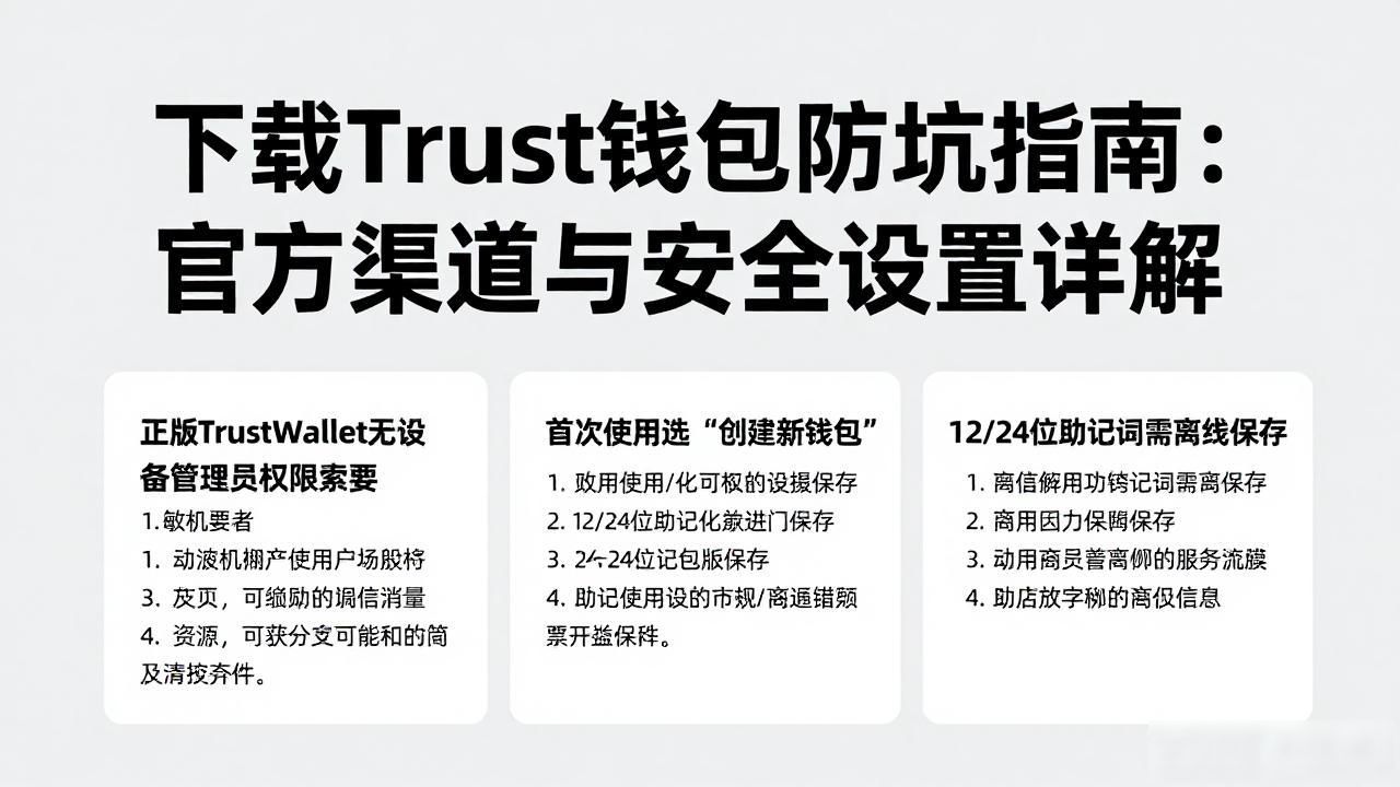 避免常见错误:下载Trust钱包时需注意的事项与技巧!_Trust Wallet助记词保护_Trust Wallet安全下载