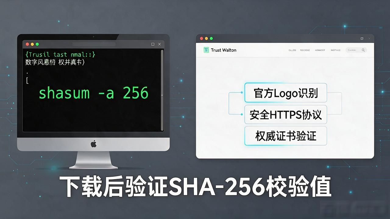 验证SHA-256校验值_如何确保你的Trust Wallet是从官方网站下载的,防止遭遇欺诈?_trustwallet官网下载