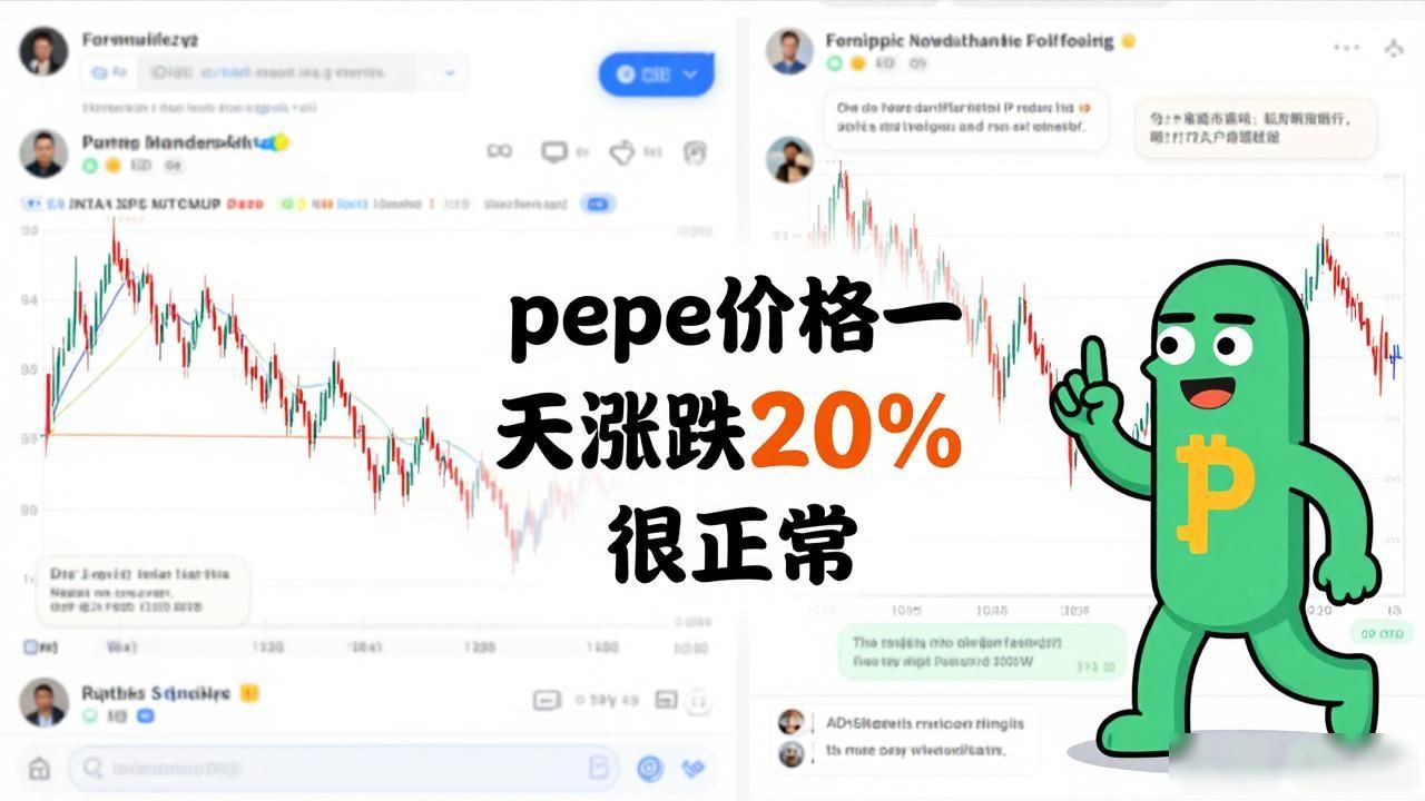 pepe价格一天涨跌20%很正常，数字货币pepe散户到底该怎么应对