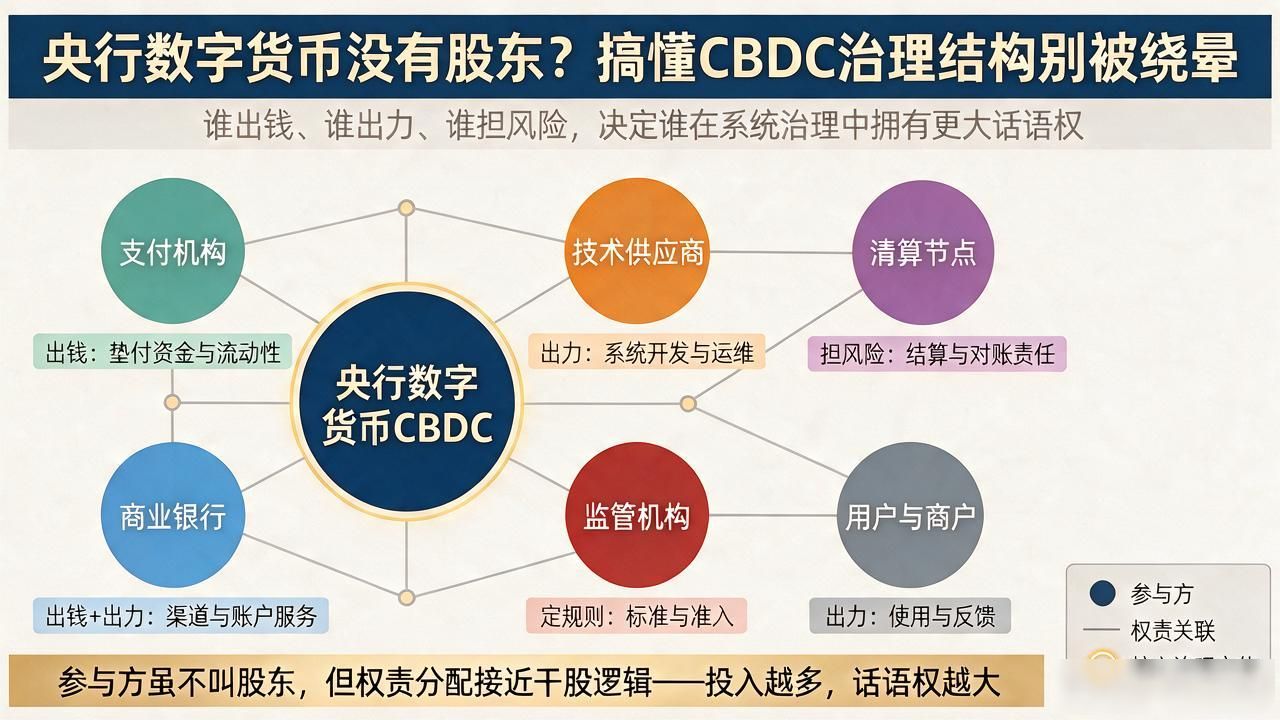 央行数字货币没有股东？搞懂CBDC治理结构别被绕晕