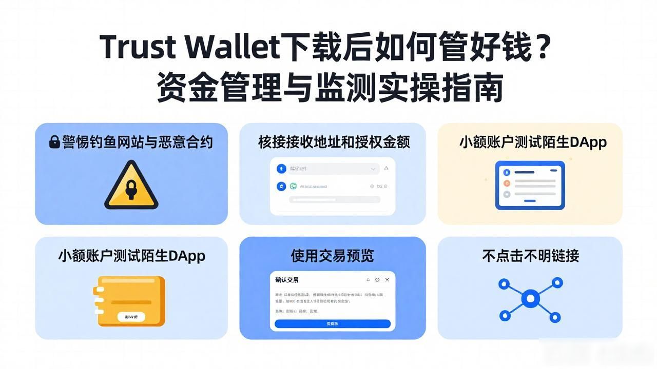 Trust Wallet下载后的资金管理与监测机制_私钥备份与存储策略_Trust Wallet资金安全管理