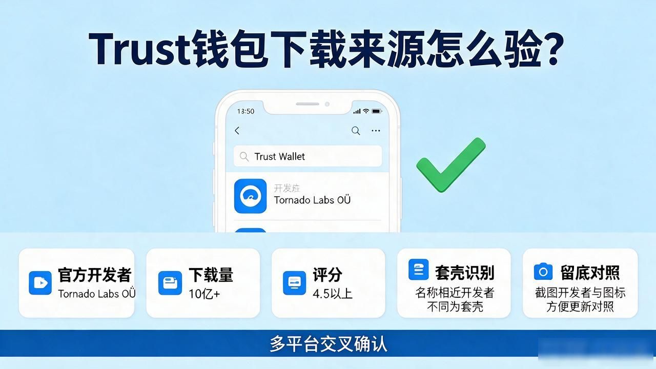 在多重平台中验证Trust钱包的下载来源_Trust钱包官网下载_Trust Wallet开发者验证