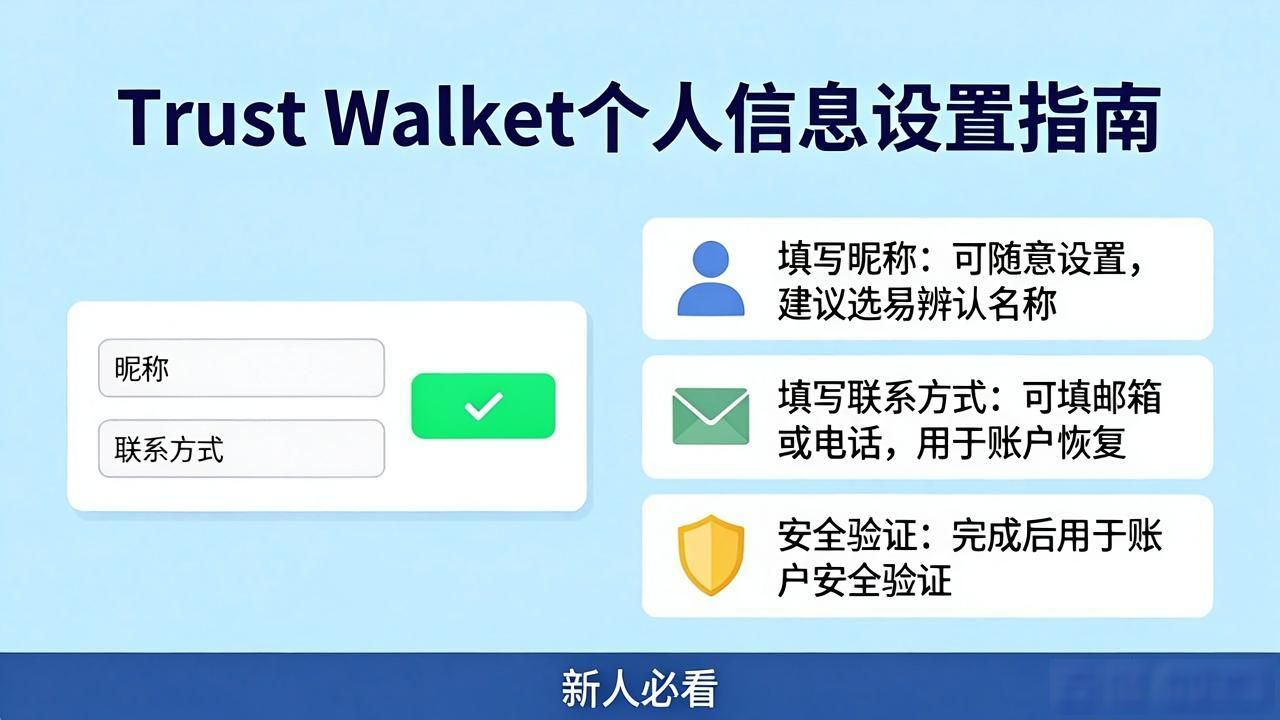Trust Wallet个人信息设置指南，新人必看
