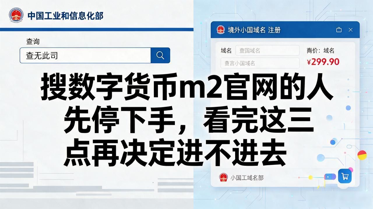 搜数字货币m2官网的人先停下手，看完这三点再决定进不进去