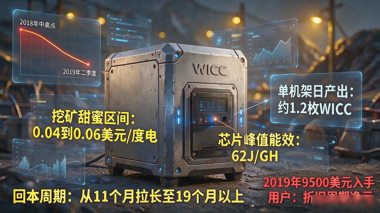 WICC矿机2019款值不值得入手？二手价格与性能实测
