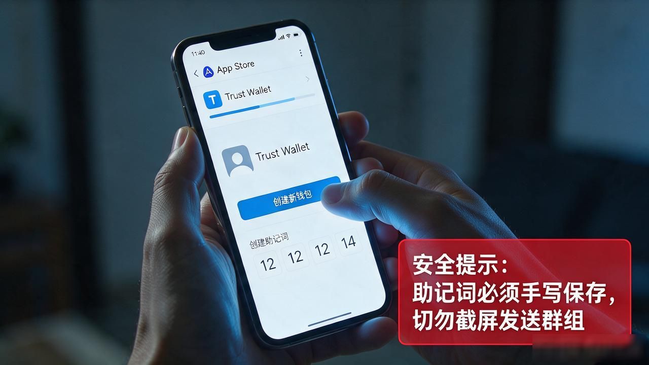iOS用户如何从App Store下载Trust Wallet?_Trust Wallet iOS安装教程_助记词保存注意事项