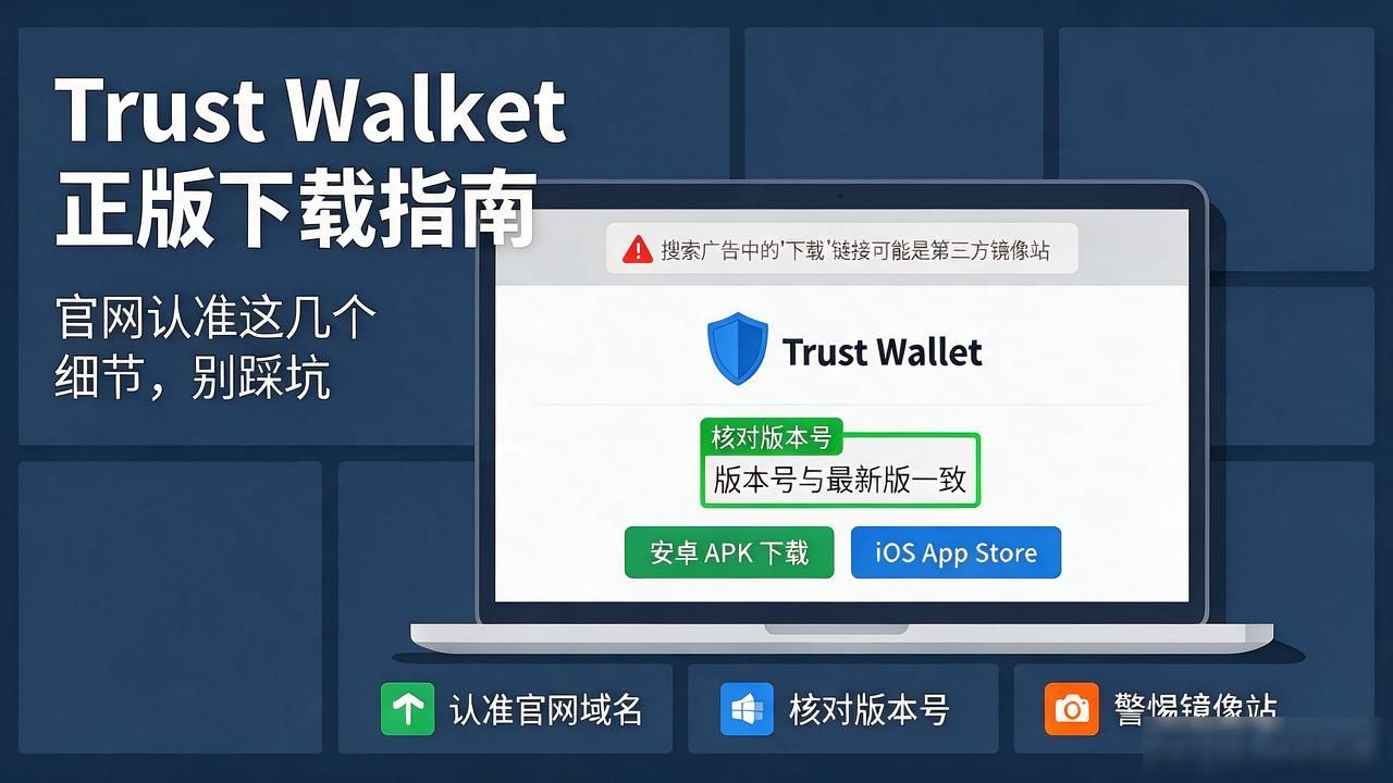 Trust Wallet怎么下载正版？官网认准这几个细节别踩坑