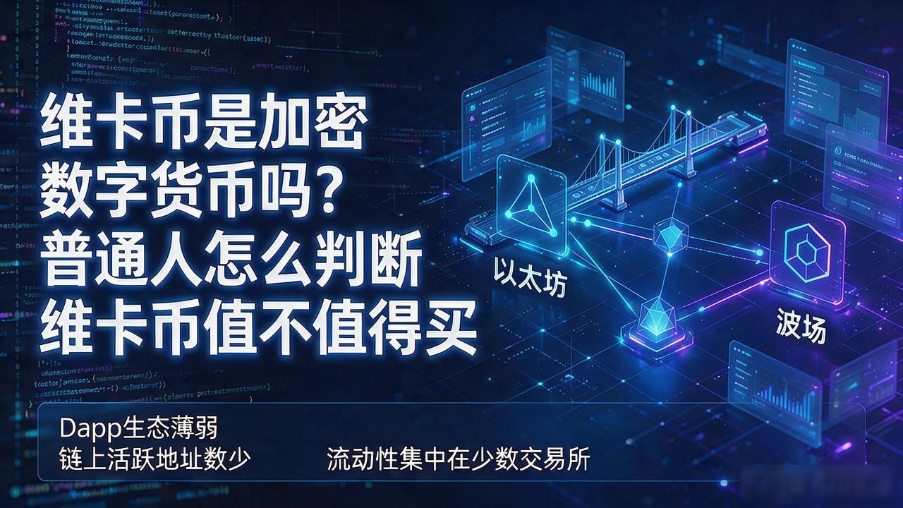 维卡币是加密数字货币吗？普通人怎么判断维卡币值不值得买