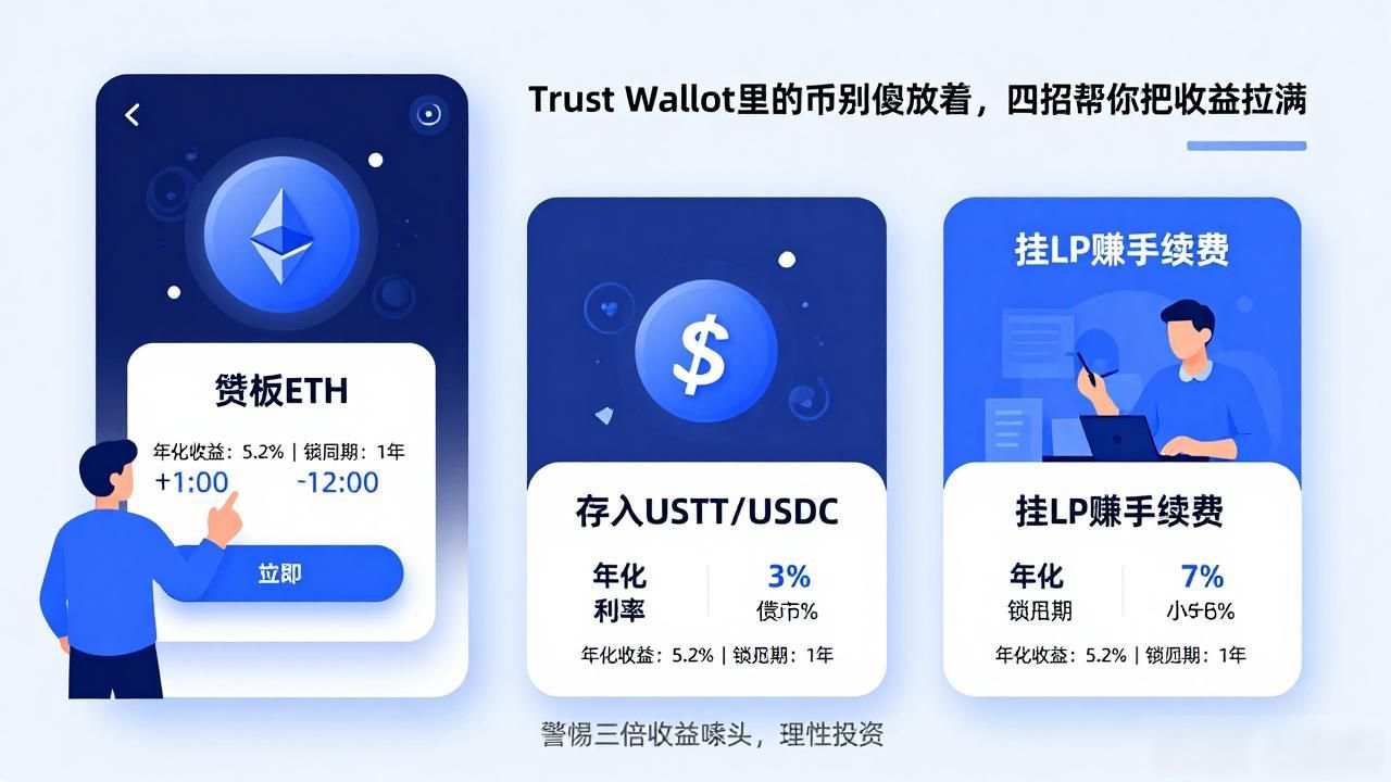 如何管理Trust Wallet中的资产并实现收益最大化?_Trust Wallet资产配置策略_DeFi理财安全指南