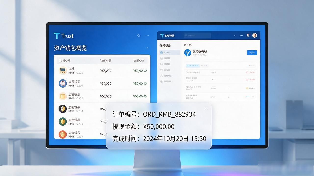 Trust钱包提现人民币后如何获取凭证?_Trust钱包提币链上凭证_交易所法币提现记录