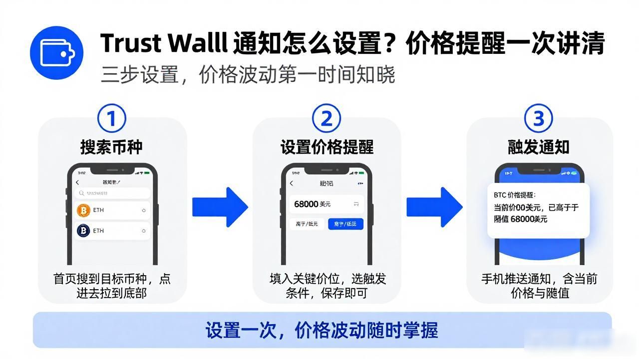 如何在 Trust Wallet 上设置通知？_Trust Wallet价格变动通知_Trust Wallet价格提醒设置