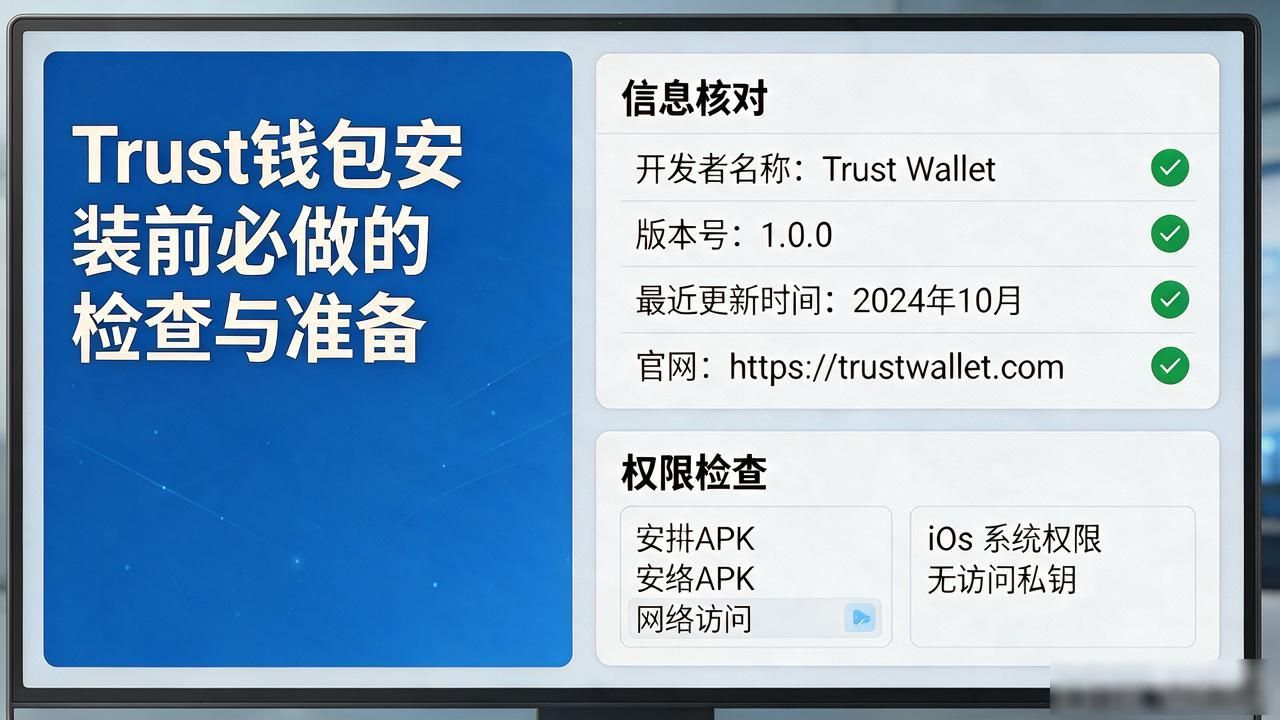 Trust钱包安装前必做的检查与准备，避免下载失误