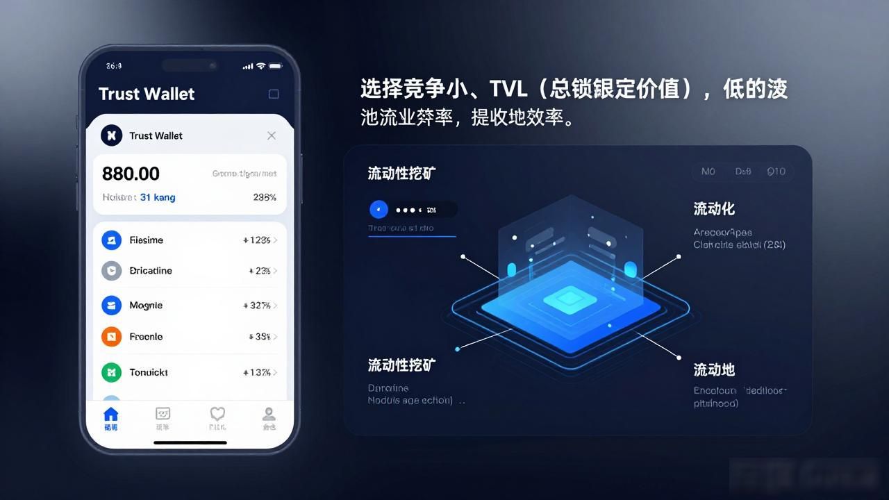 Trust Wallet被动收益策略 加密货币质押流动性挖矿跨链操作 去中心化钱包投资技巧_如何在Trust Wallet中实现投资边际收益？