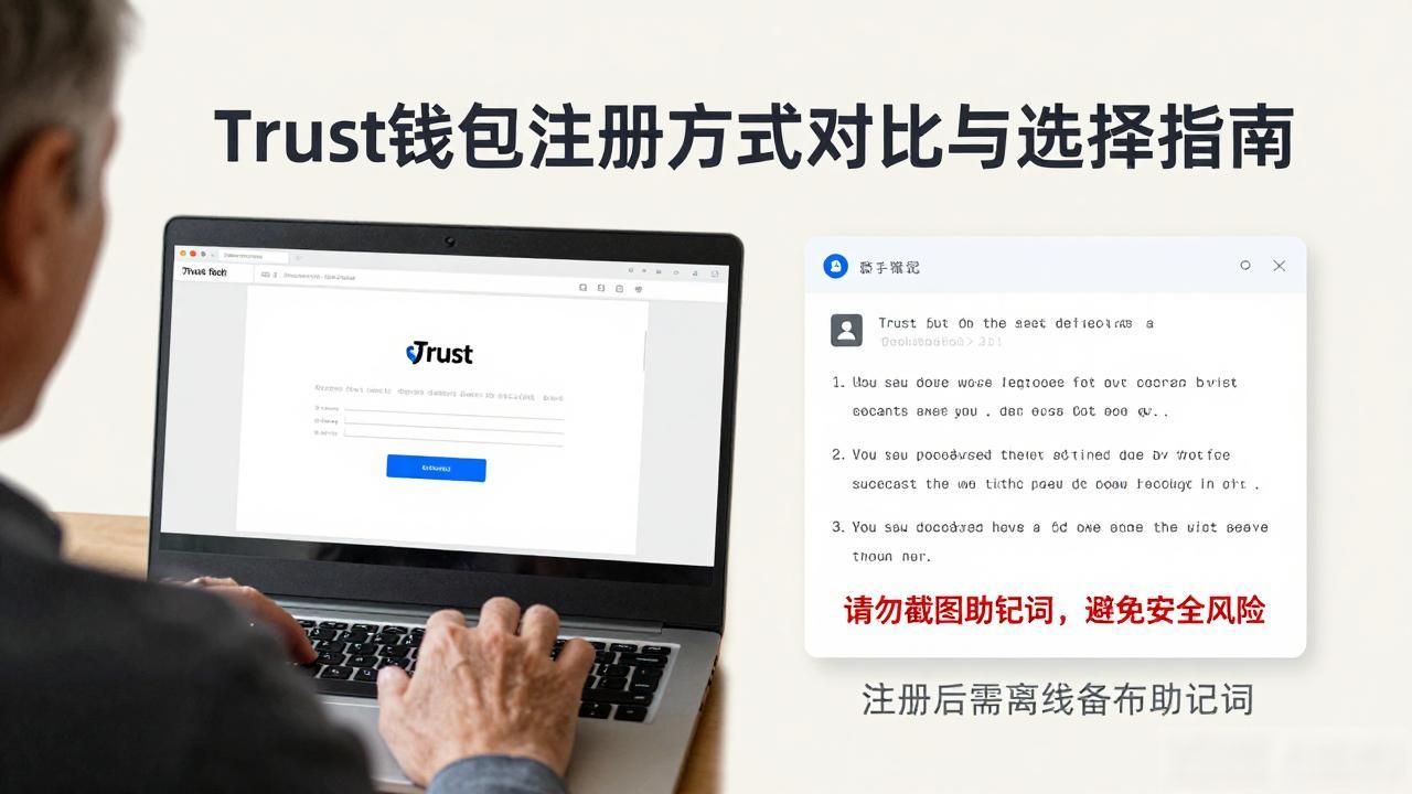 Trust钱包注册方式选择_邮箱注册苹果ID登录助记词导入安全_Trust钱包注册的多项选择及评估