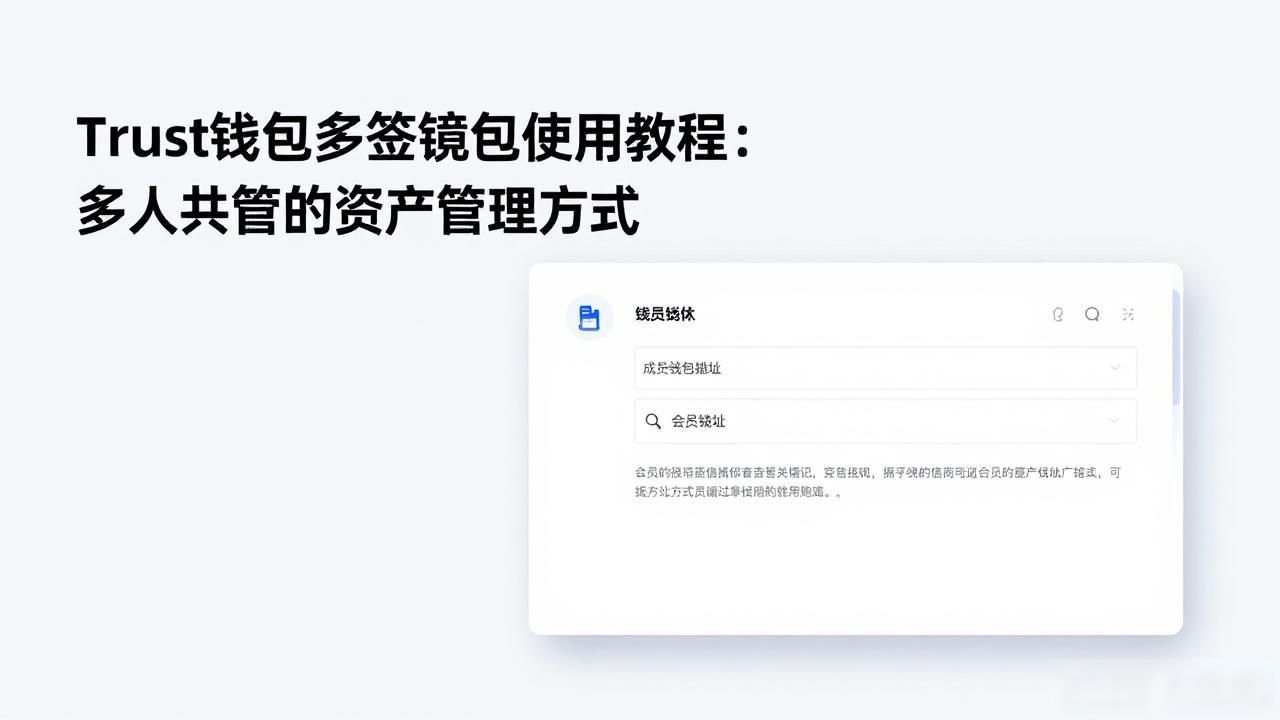 Trust钱包多签用户手册与操作说明_Trust钱包多签功能_多人共同管理数字资产