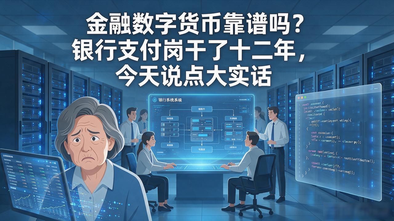 金融数字货币靠谱吗？银行支付岗干了十二年，今天说点大实话